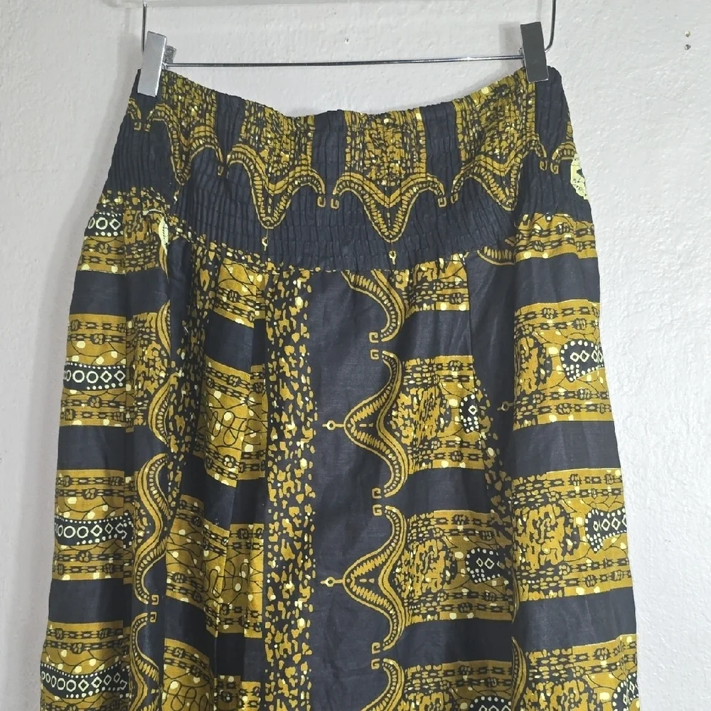 Krishna Black and Yellow Maxi Skirt - Picture 5 of 5